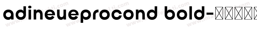 adineueprocond bold字体转换